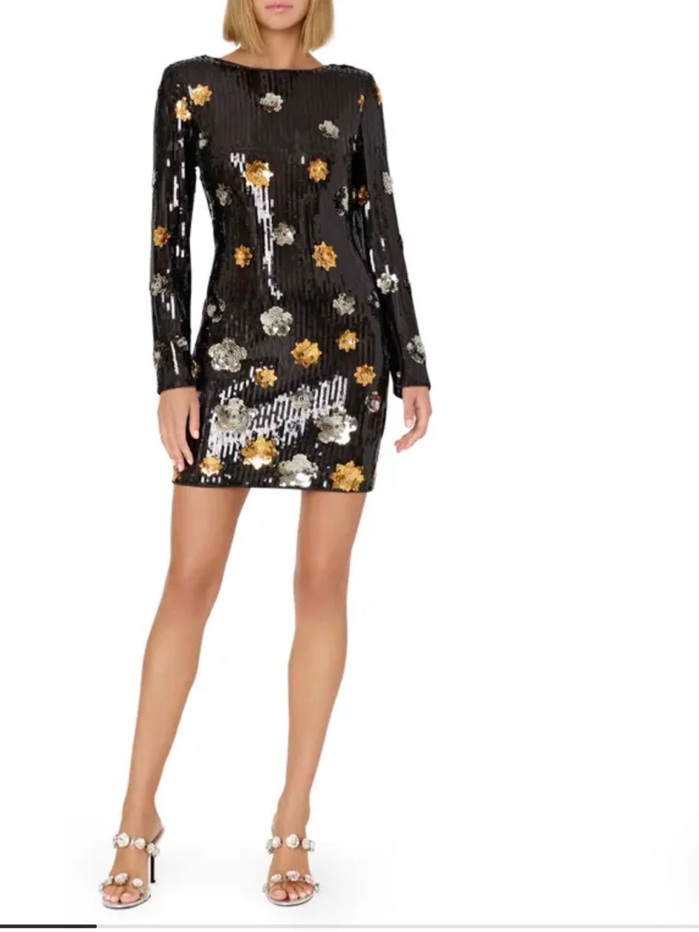NWT Milly Selene 3D Floral Sequin Mini size 10 $695 MSRP